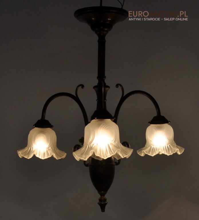 secesyjny żyrandol secesyjny żyrandol